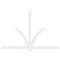 Ekena Millwork Redmond Architectural Grade PVC Gable Bracket, 96"W x 64"H x 2"D x 4"F, 16/12 Pitch GBP096X64X0204RED00 - alternate 4
